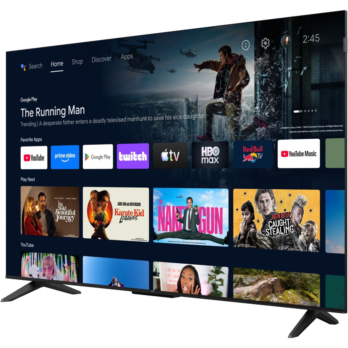 TV QLED 50S5L (2026) 50" (127 cm) couleur unique, TCL