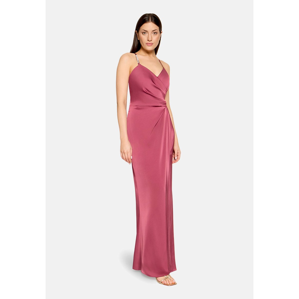 Robe de soirée à pierres fantaisie sweet bloom, VERA MONT