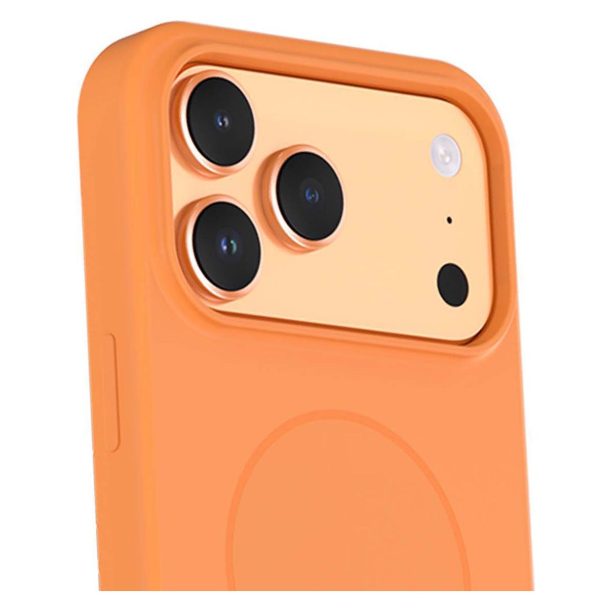 Coque iPhone 17 Pro Max MagSafe Orange couleur unique, FORCE CASE