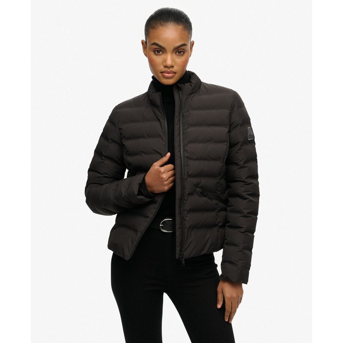 Veste Matelassée City Fuji noir, SUPERDRY