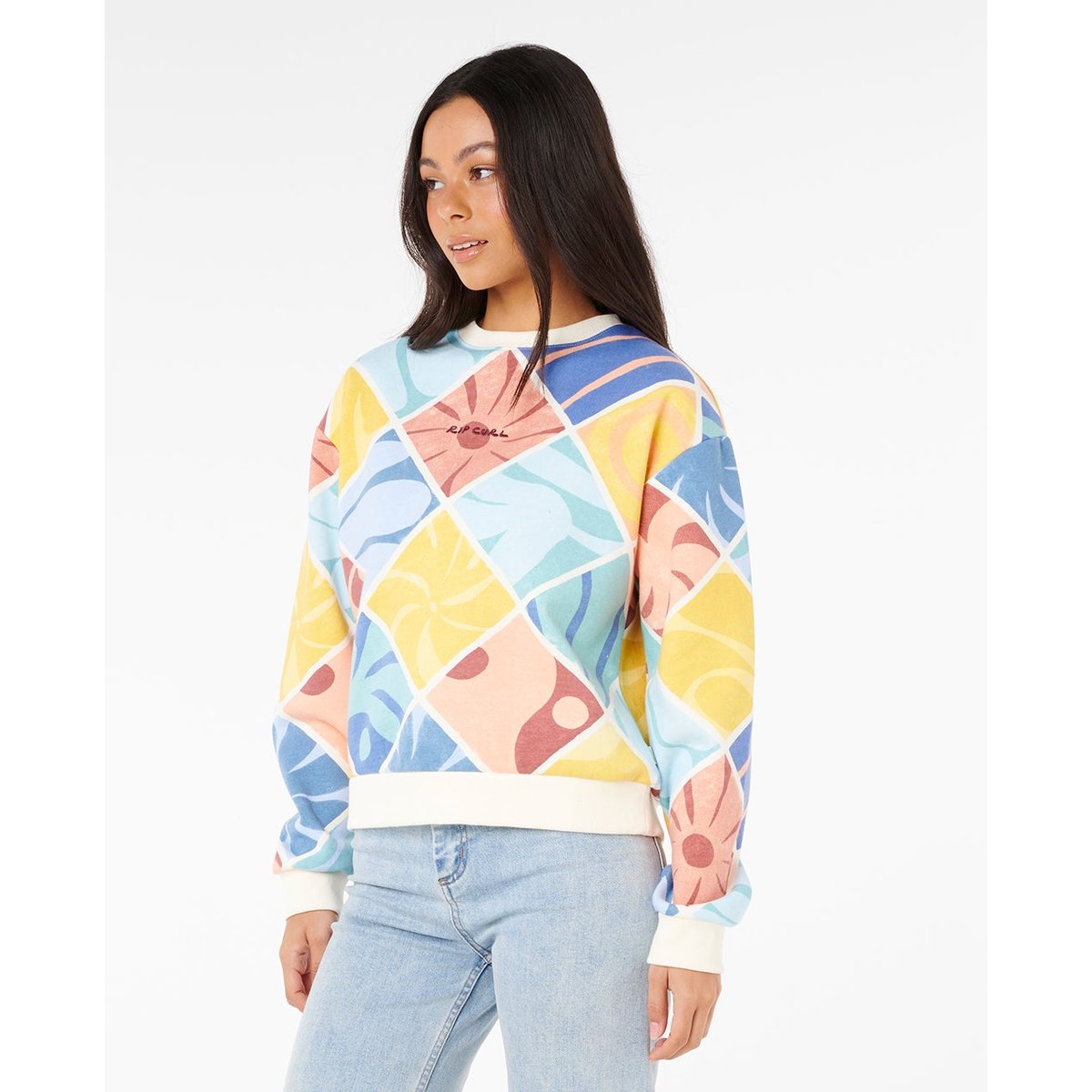 Sweat col rond relax ARTIST OF THE SEARCHT multico, RIP CURL