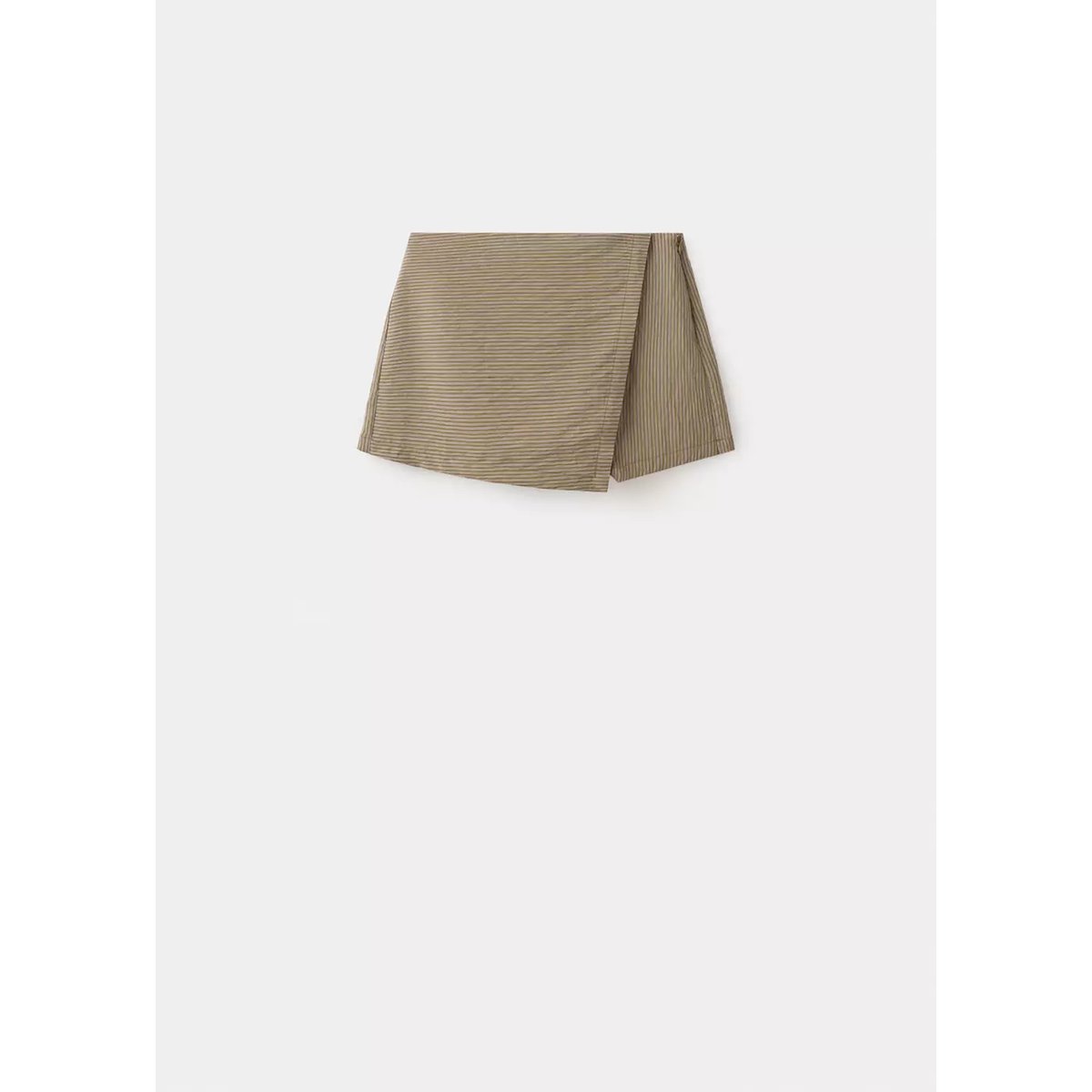 Jupe-short en lyocell vert, MANGO