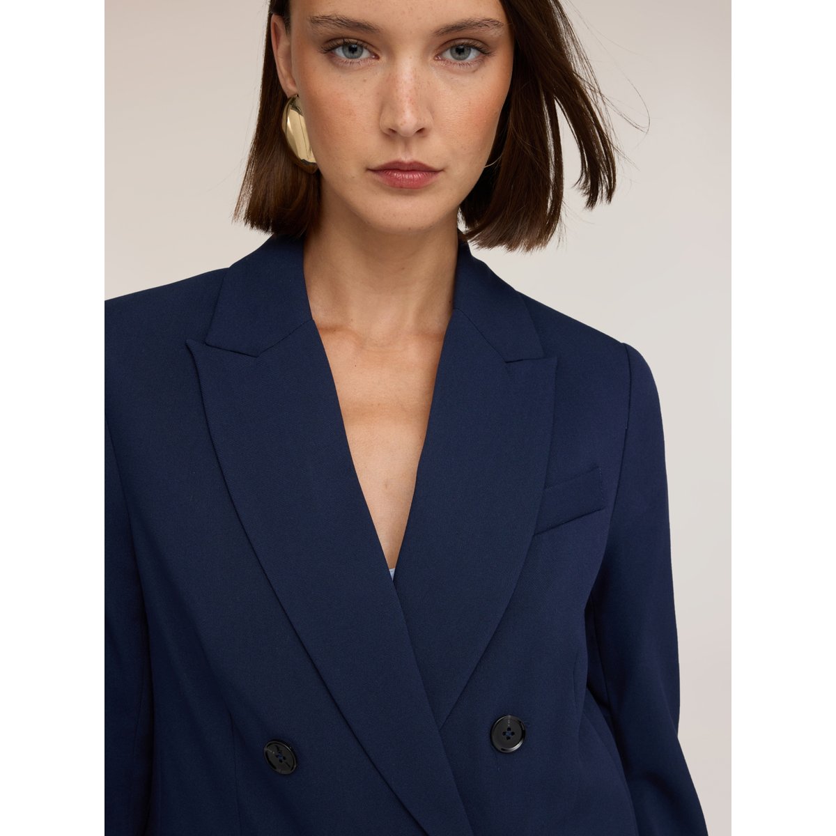 Blazer croisé bleu, MOTIVI