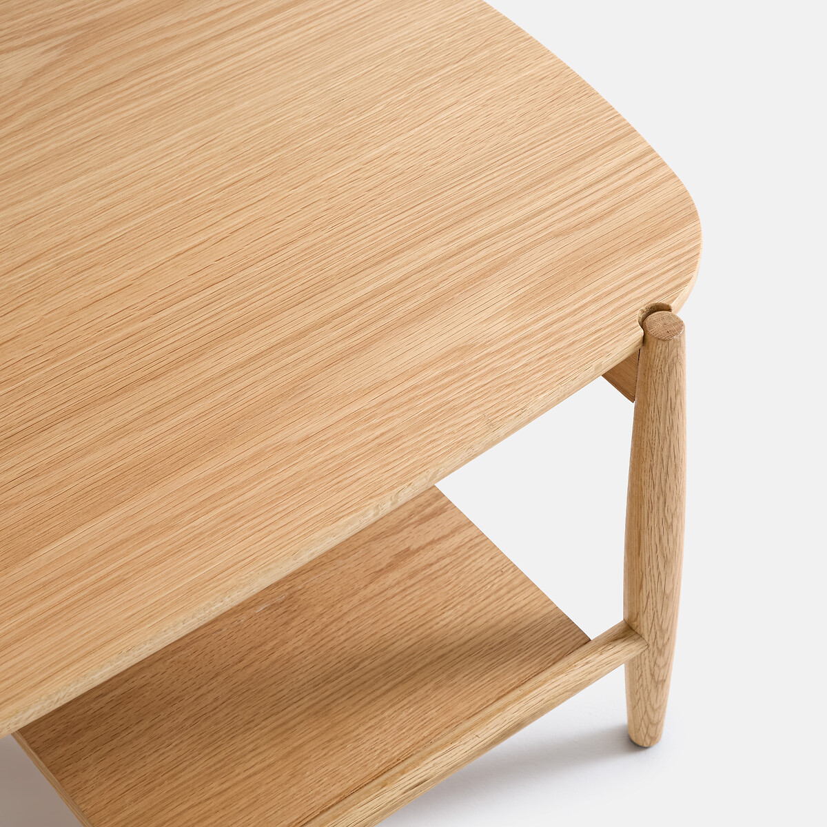 Table basse double plateau en chêne massif, largeur 80 cm, JUCCA chêne, LA REDOUTE INTERIEURS