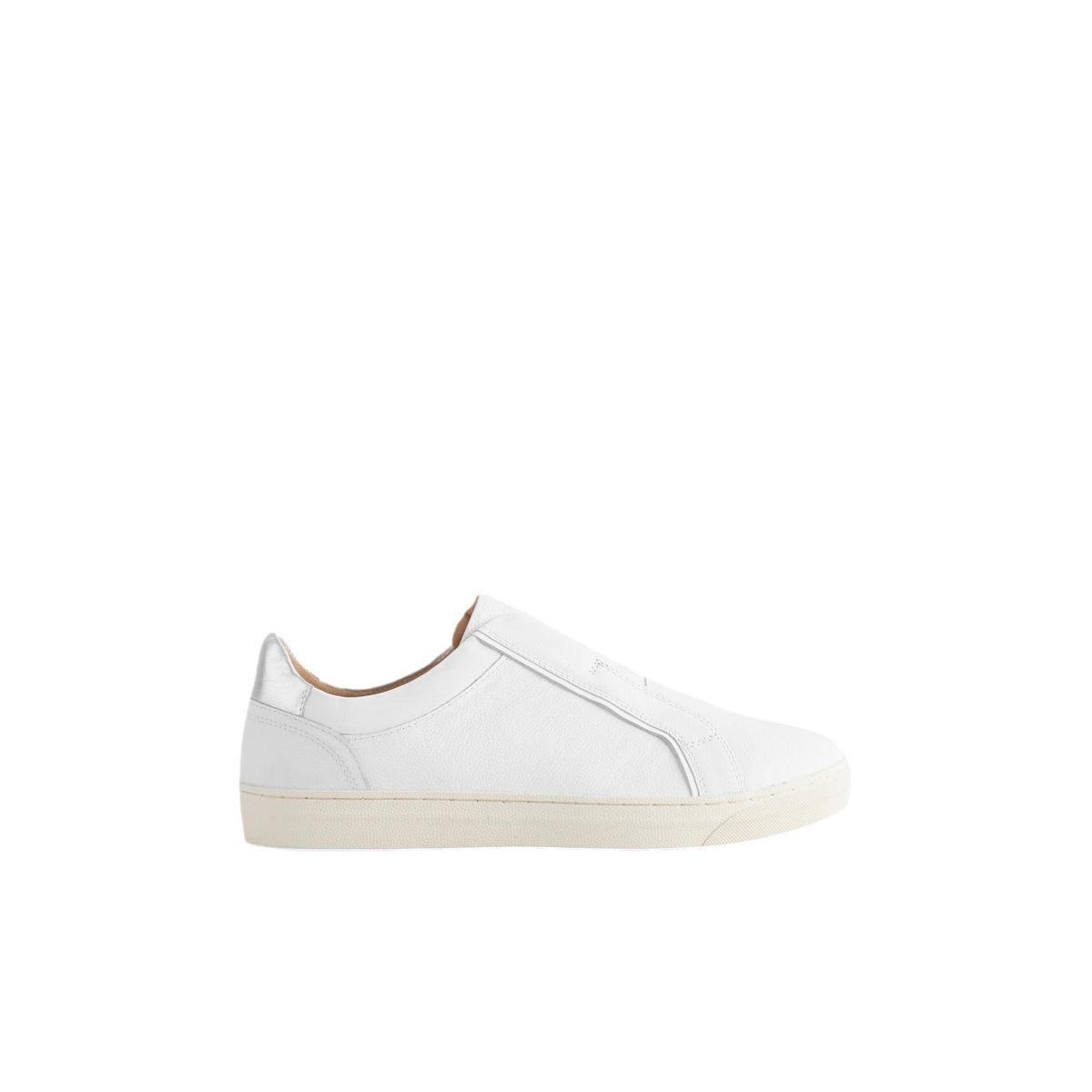 Baskets en cuir à enfiler forever comfort blanc/rose, NEXT