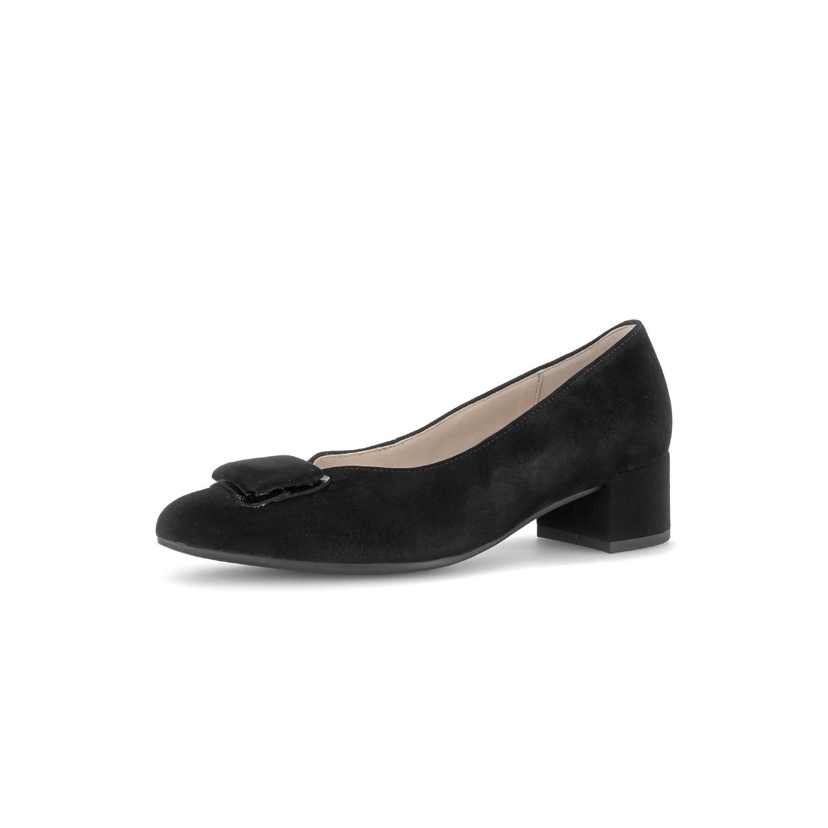 Escarpins en cuir à talon décroché noir, GABOR