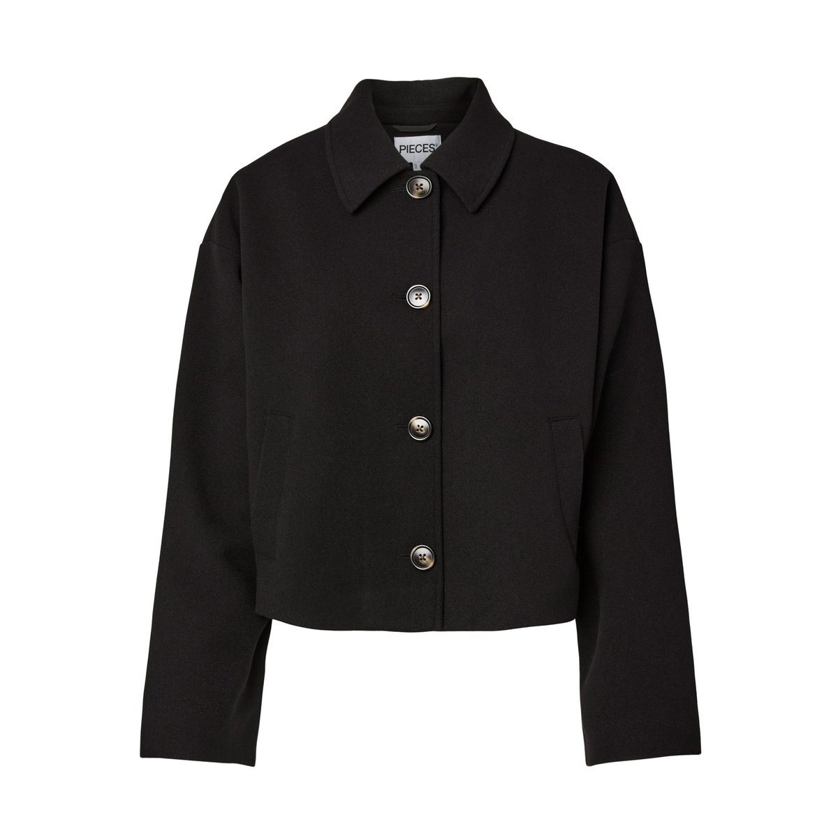 Manteau noir - black1, PIECES