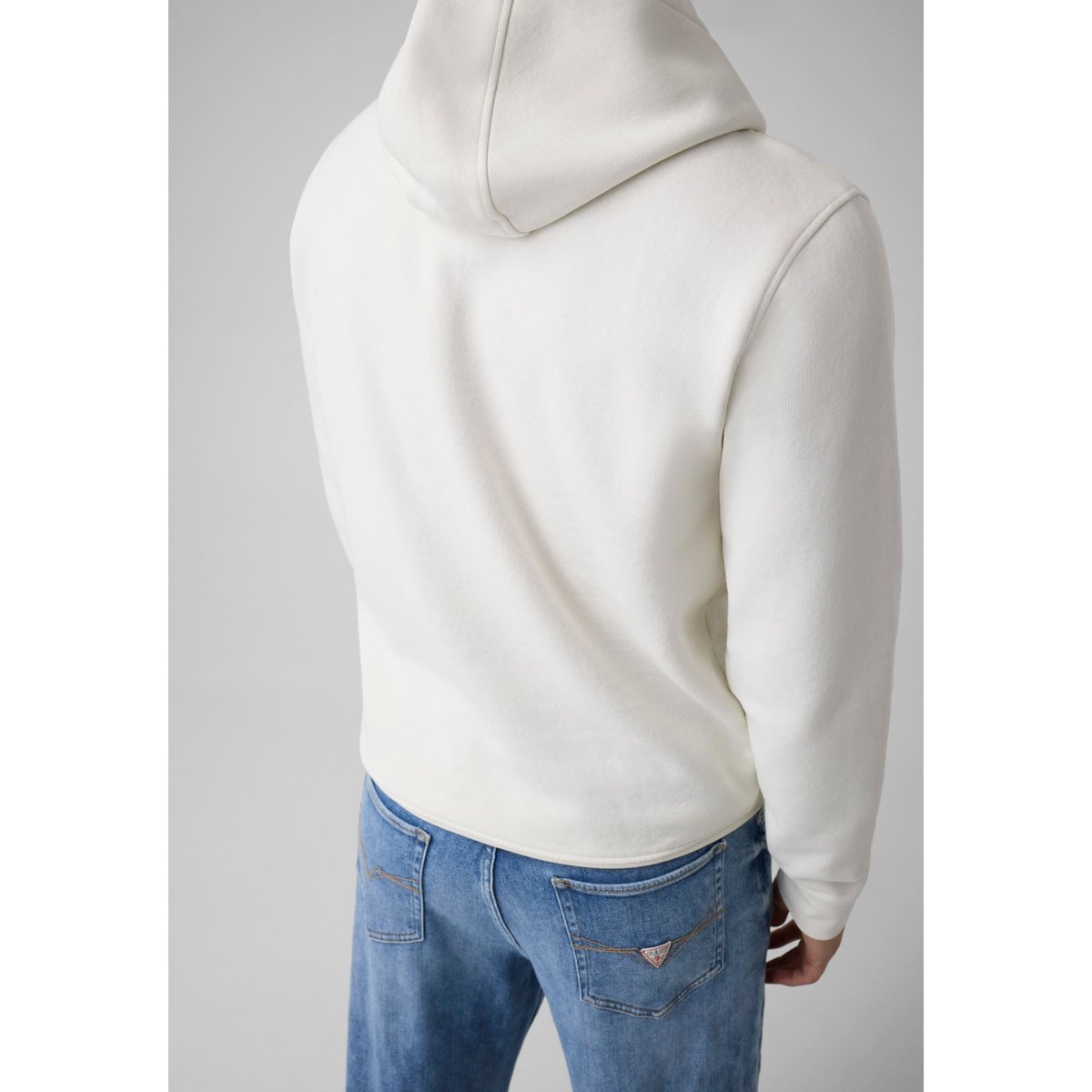 Sweat À Capuche Avec Logo blanc, GUESS