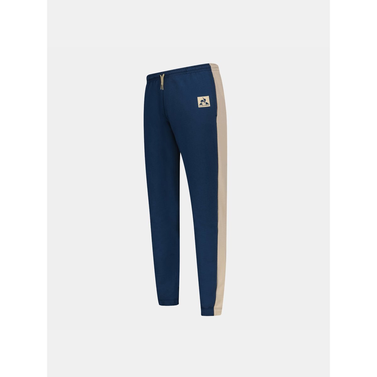 Pantalon en molleton léger avec bandes côtés contrastées Graphique blue light, LE COQ SPORTIF