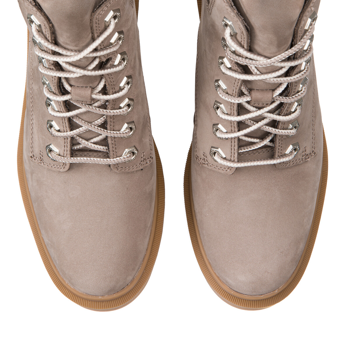 Leren boots met hak Allington Heights 6in taupe   , TIMBERLAND