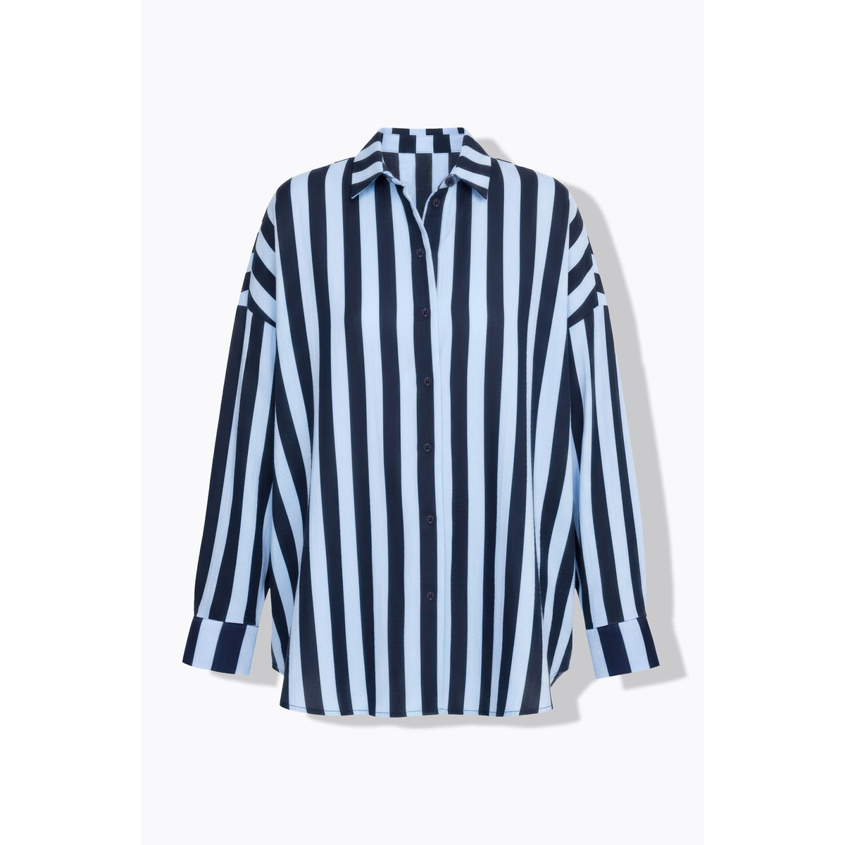 Chemisier oversize en mousseline marine, STUDIO UNTOLD