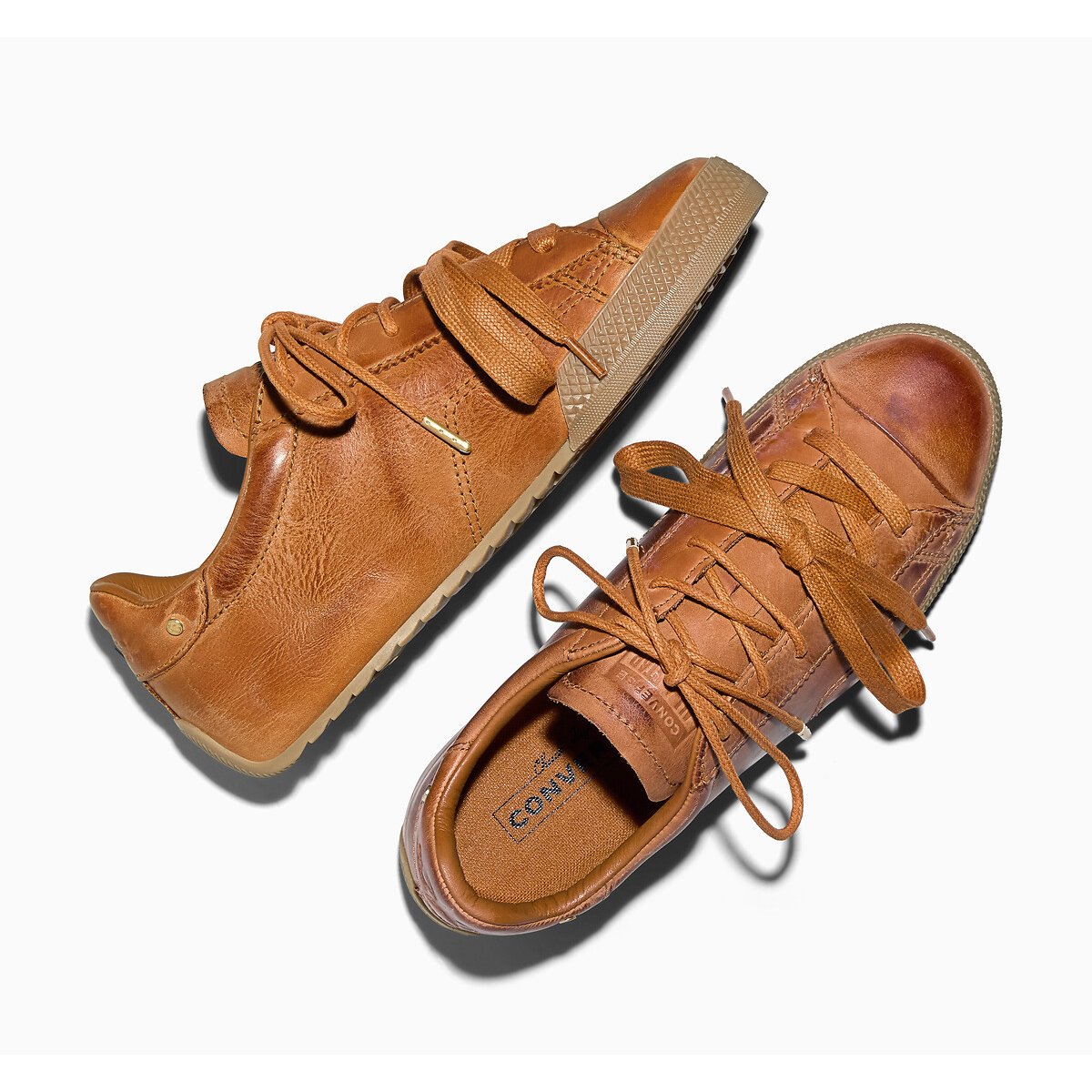 Baskets CHUCK TAYLOR LO PREMIUM LEATHER cognac, CONVERSE