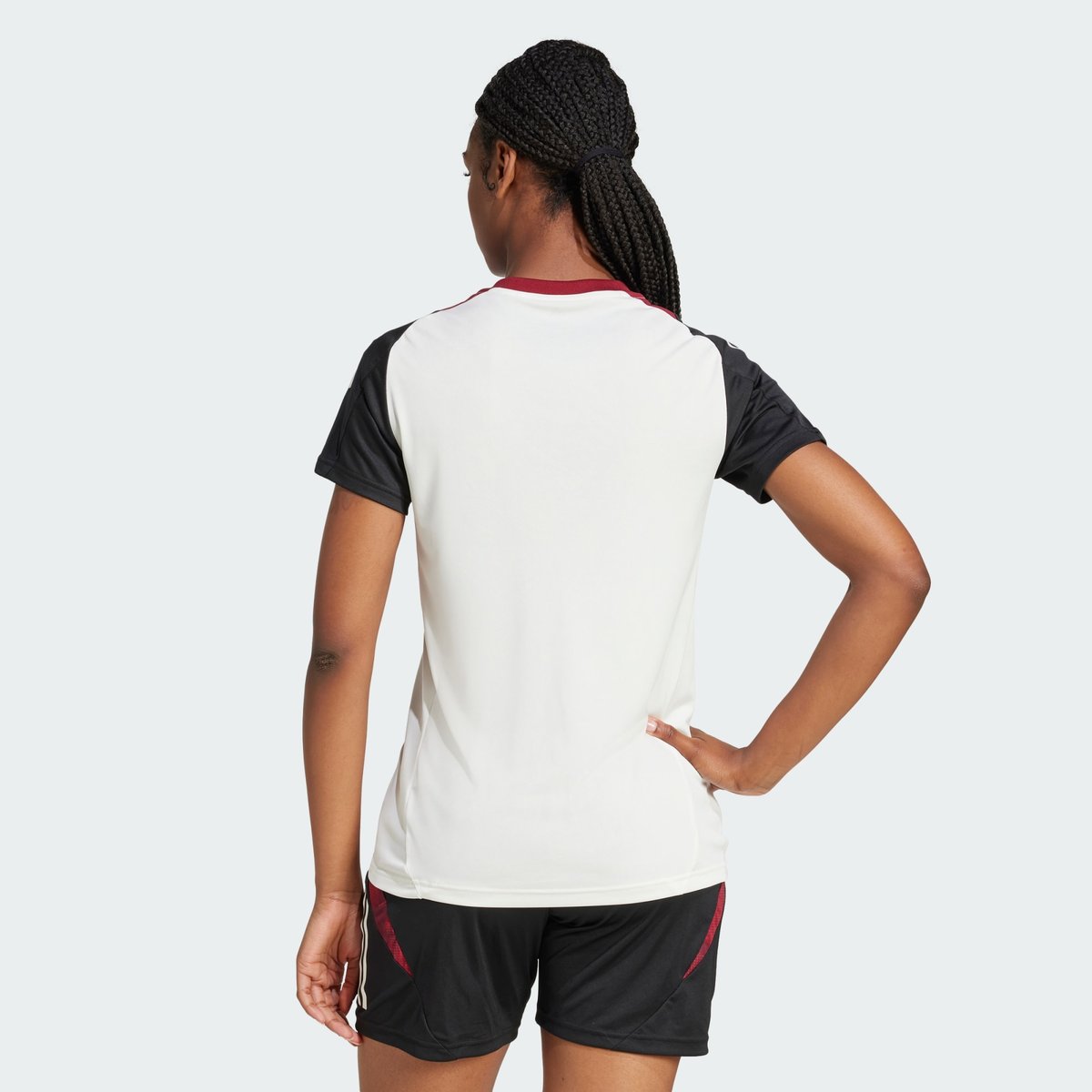 Maillot d'entraînement Manchester United Tiro 24 off white / black, adidas Performance