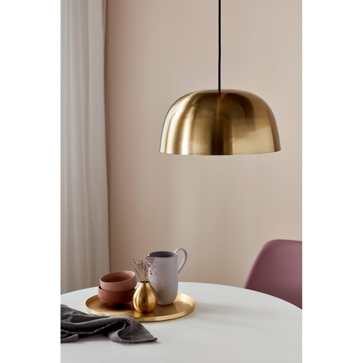 Suspension art déco contemporain en métal, CERA doré, NORDLUX