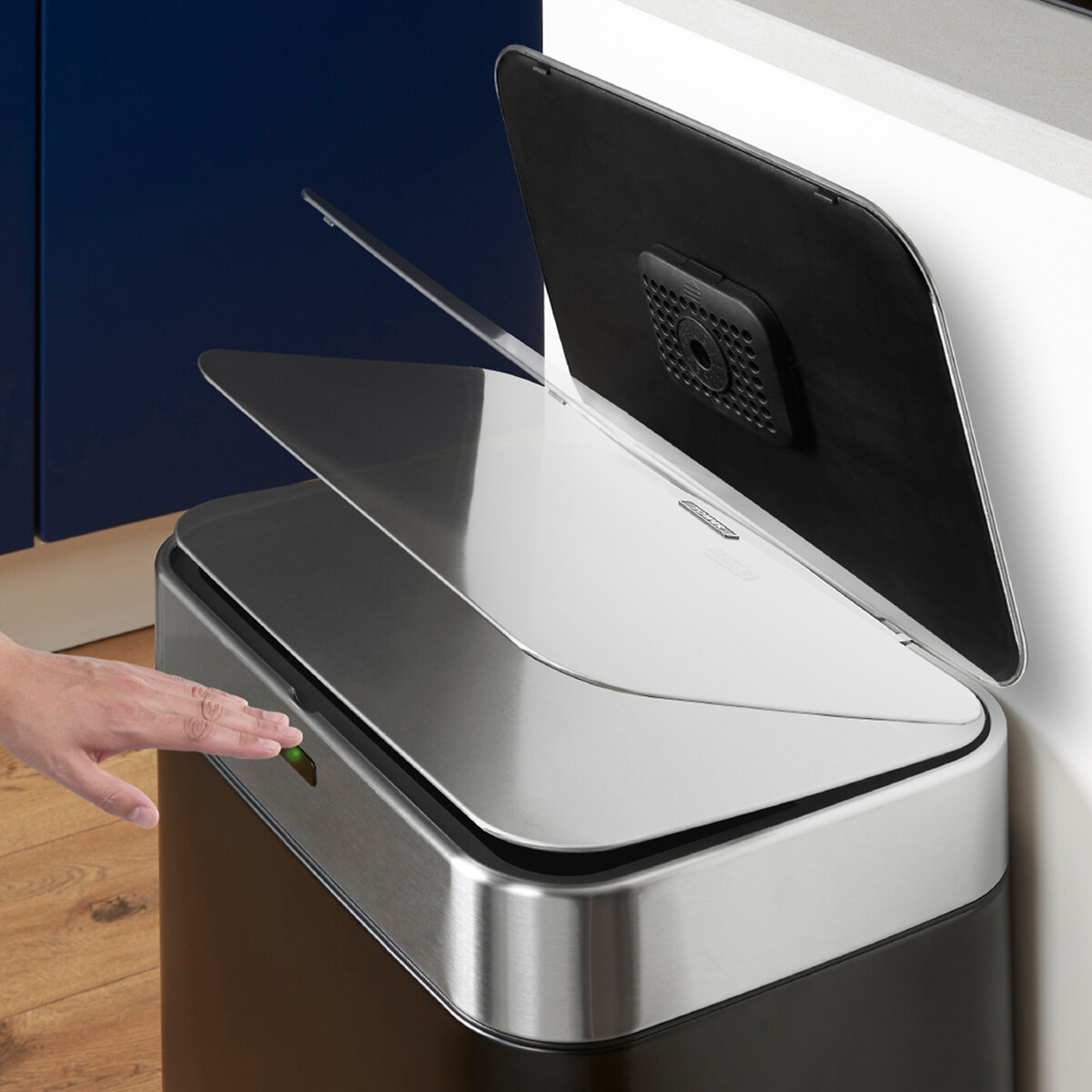 75L Rectangular Sensor Bin black, TOWER