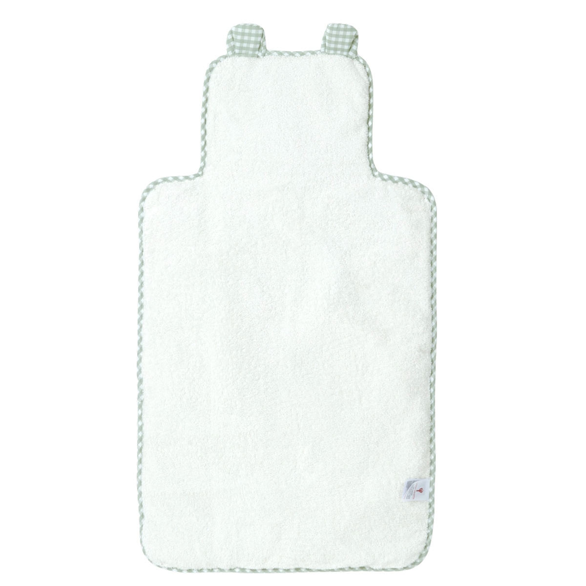 Tapis à langer de voyage coton bio OLIVE vert, LITTLE CREVETTE