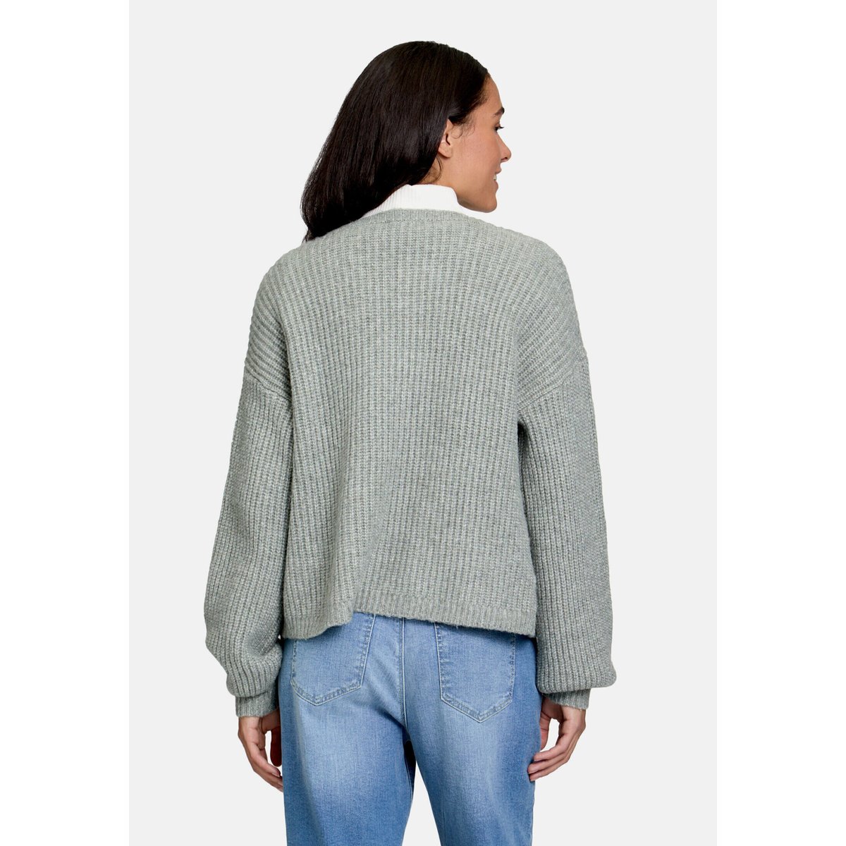 Cardigan en maille à poches jadeite, CARTOON