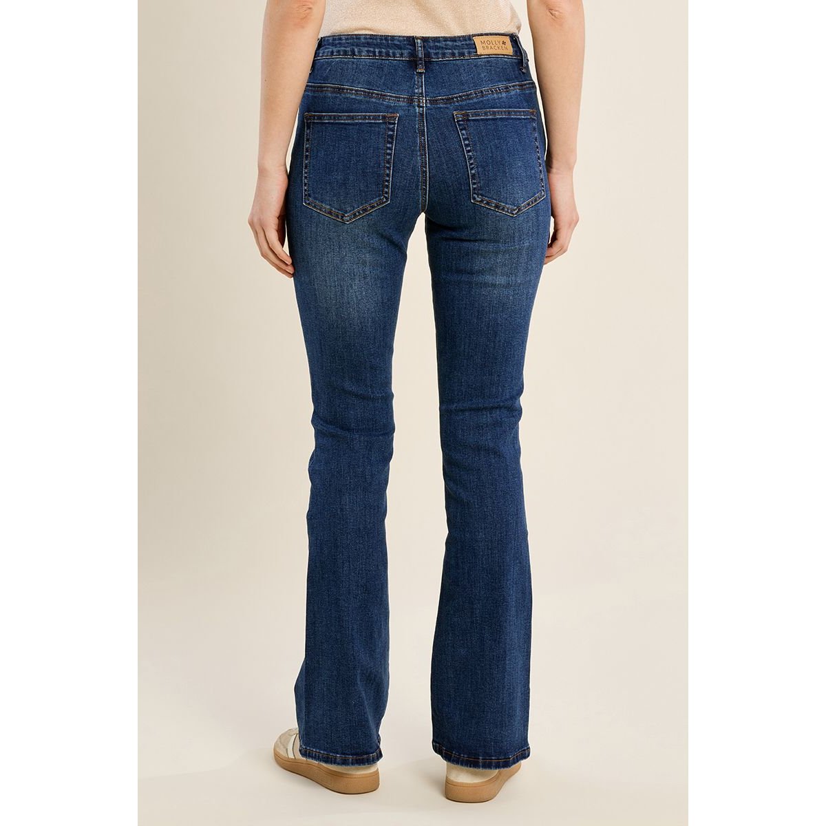 Jean boot-cut taille haute brut denim, MOLLY BRACKEN