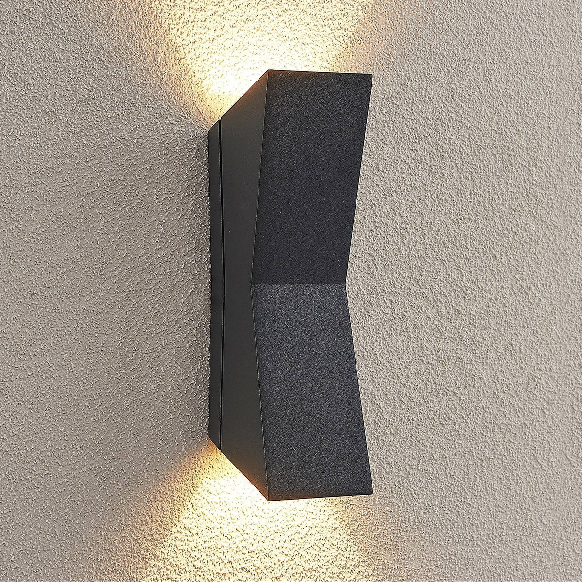 Applique extérieure en aluminium moderneLED anthracite, LUCANDE
