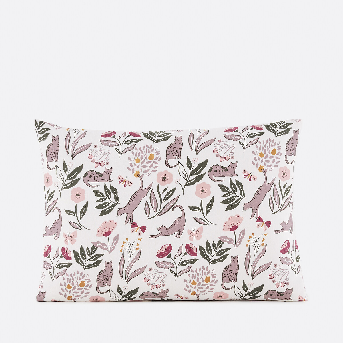 Funda de almohada infantil de franela, Elona violeta, LA REDOUTE INTERIEURS
