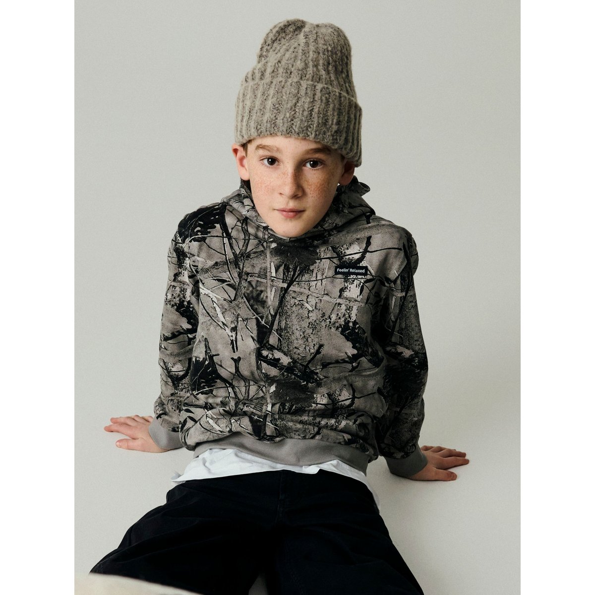 Sweat À Capuche gris - charcoal gray1, NAME IT