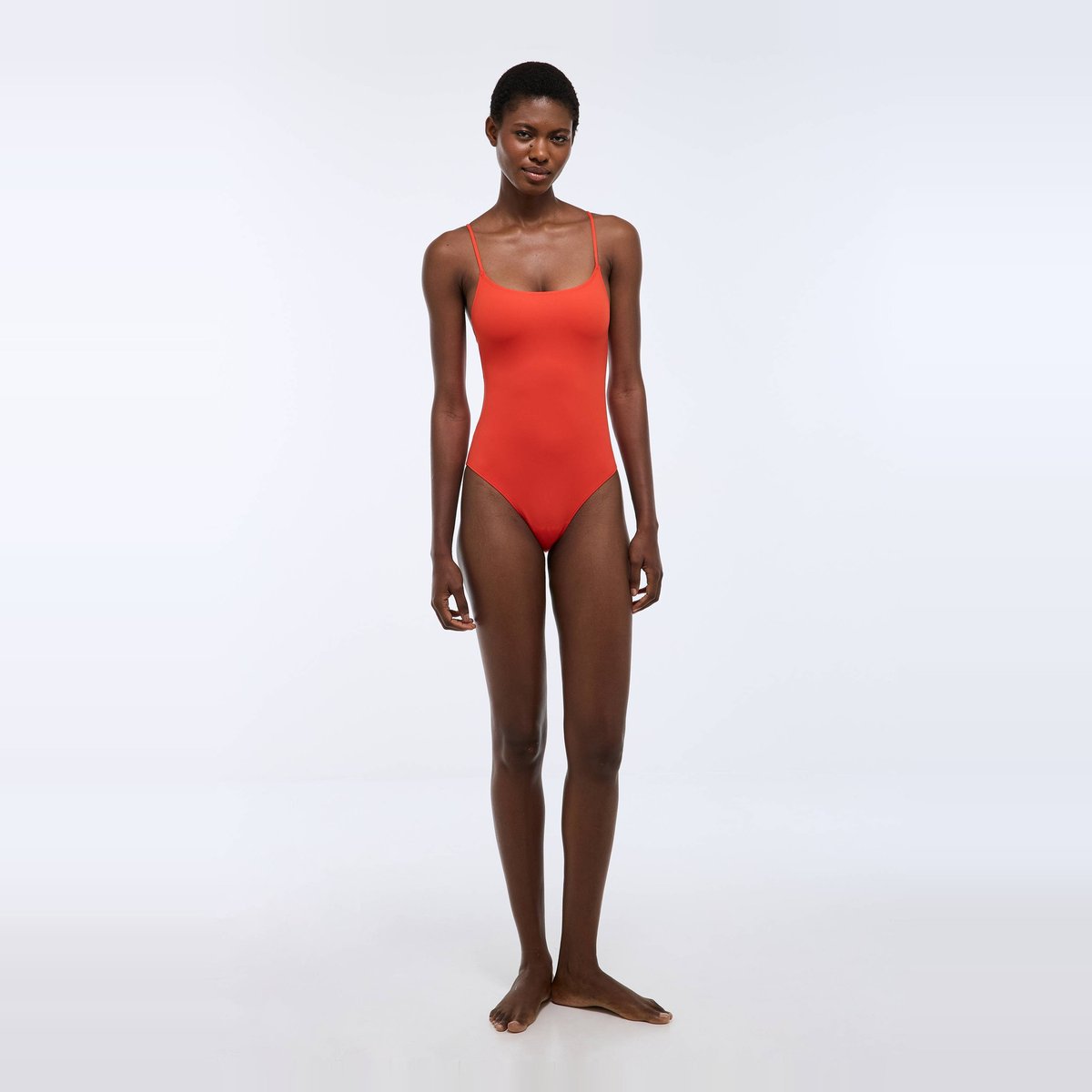 Maillot de bain 1 pièce IVIA orangeade, MONOPRIX