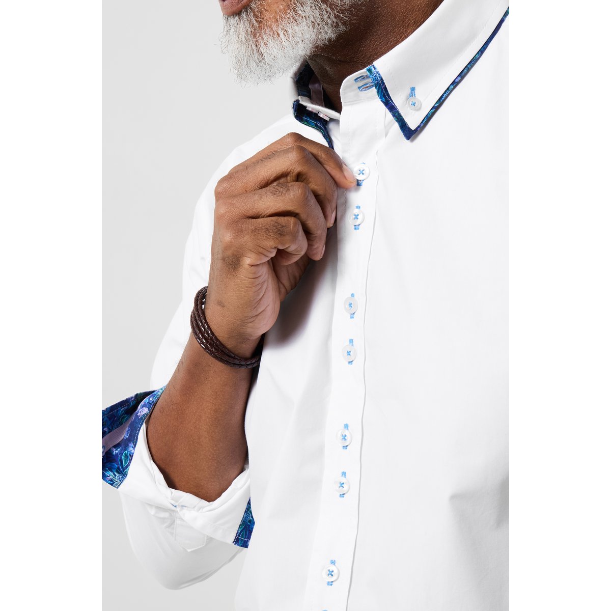 Chemise habillée à double col blanc, JOE BROWNS
