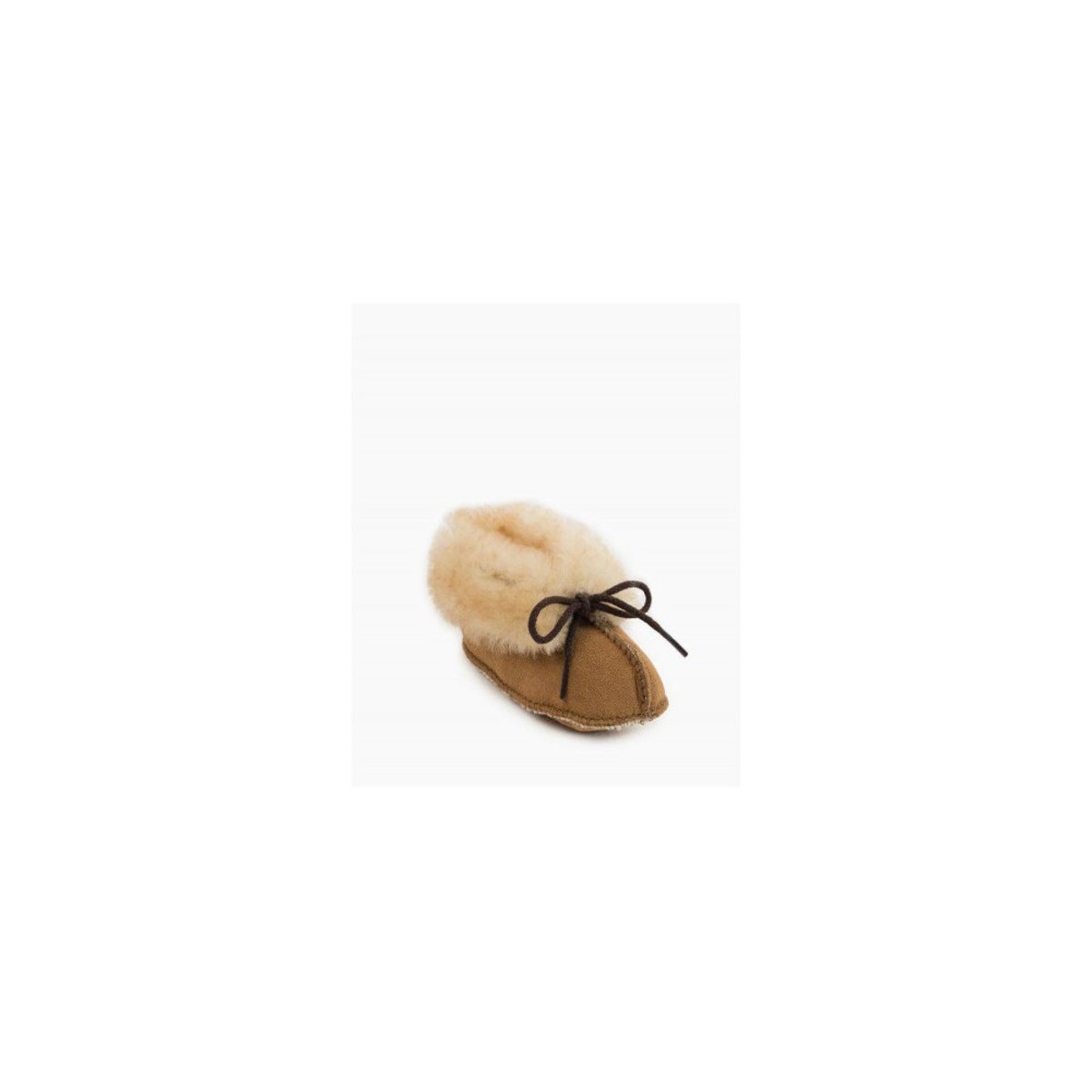 Bottines en suede SHEEPSKIN camel, MINNETONKA