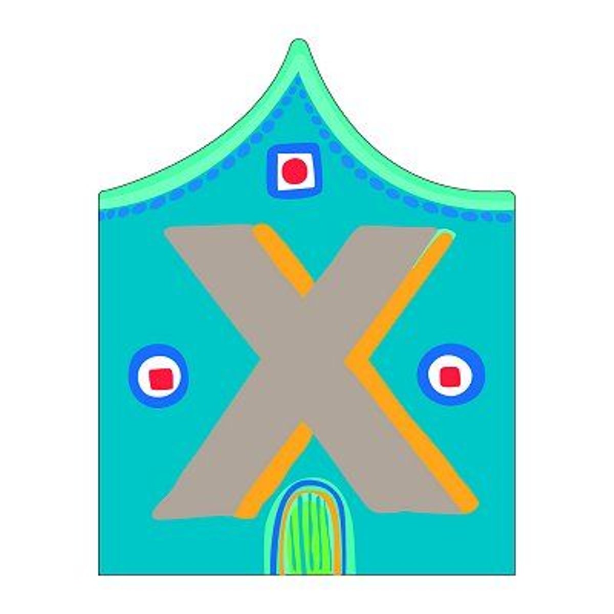Lettre X maison autres, DJECO