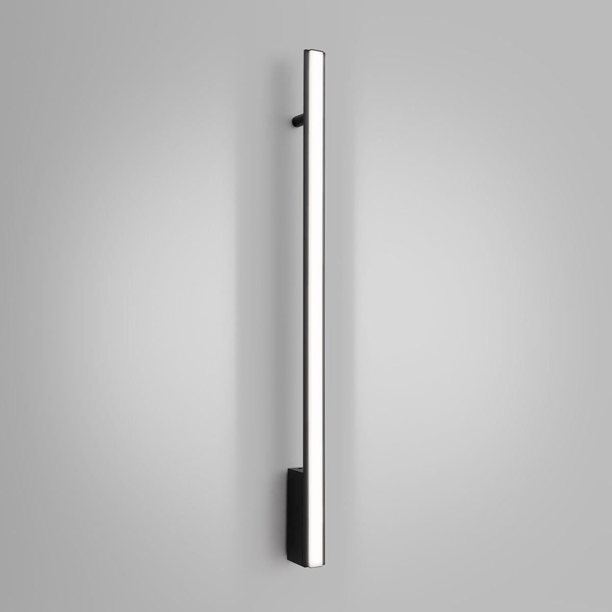 Applique murale Aluminium Noir LED 1 Lagom noir, EDEN