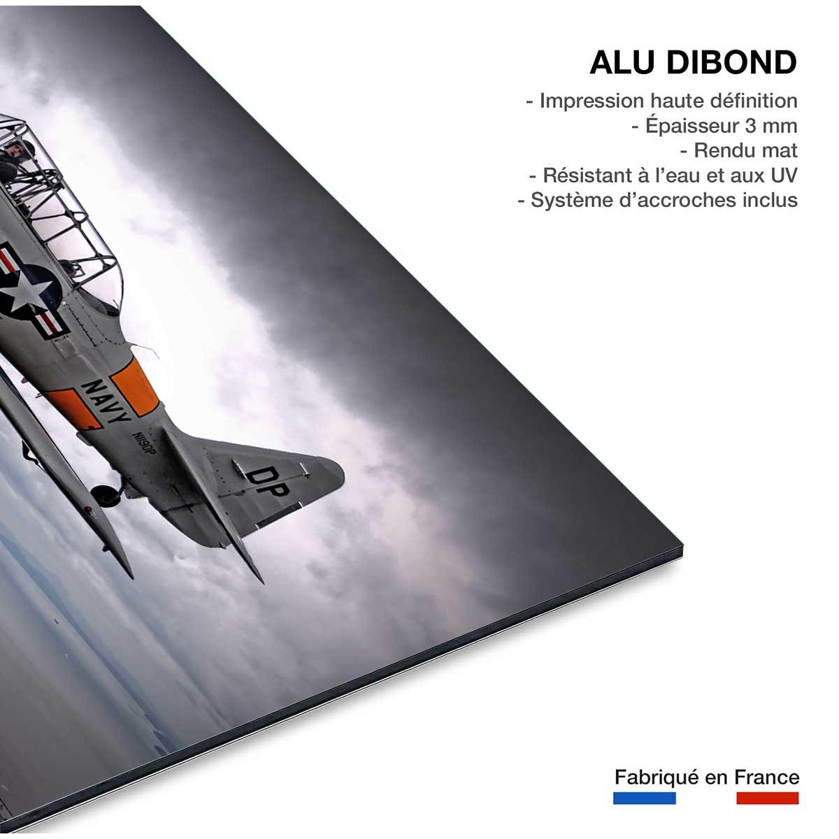 Tableau navy in the sky tableau alu dibond, HEXOA