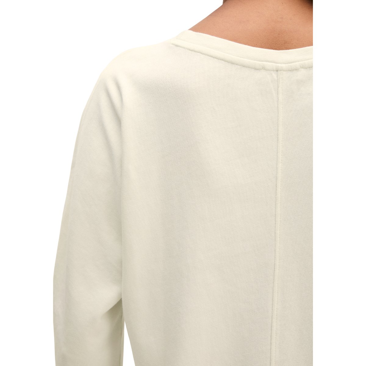Manches longues loose en Organic Cotton Single Jersey blanc naturel, MARC O'POLO