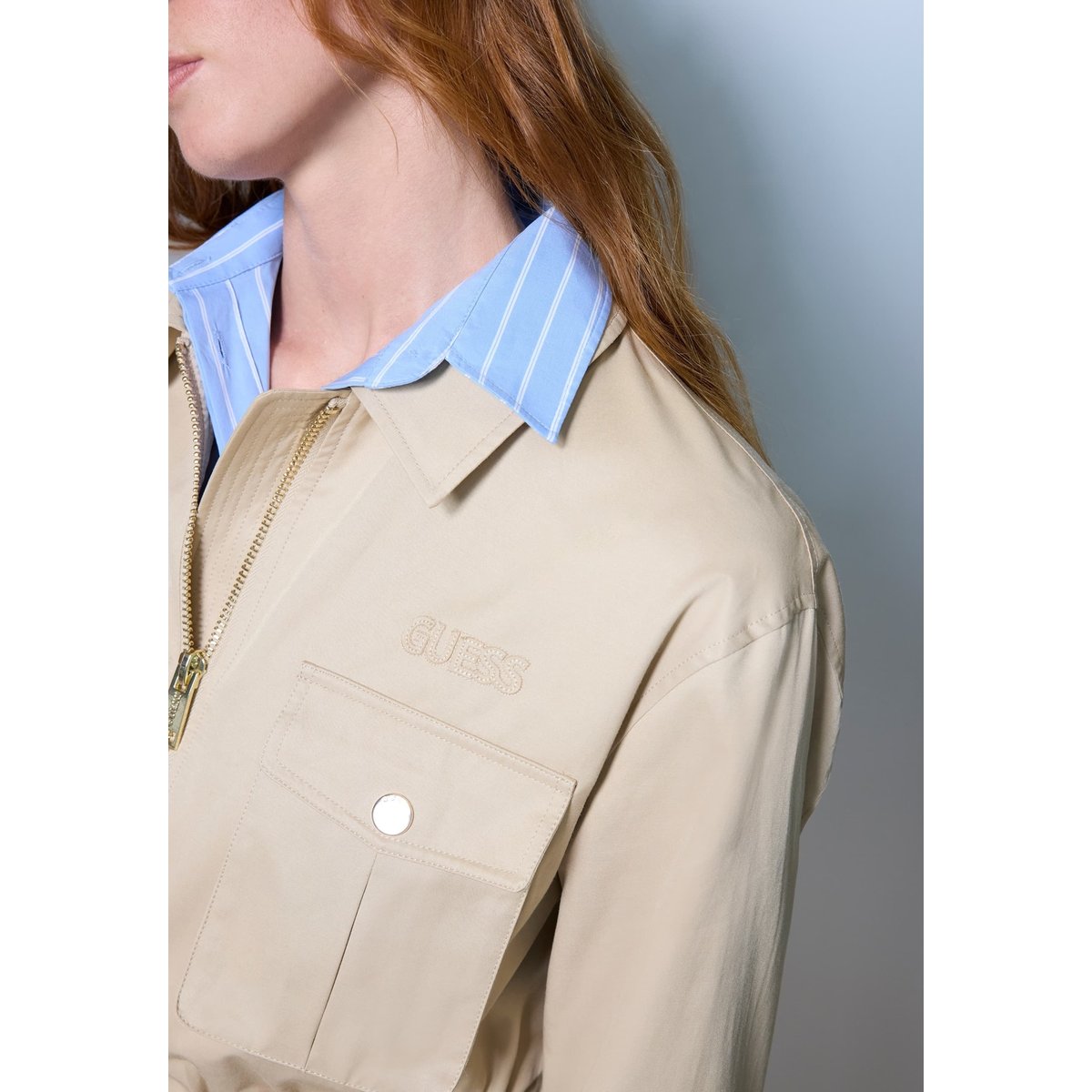Veste Utility Courte beige, GUESS