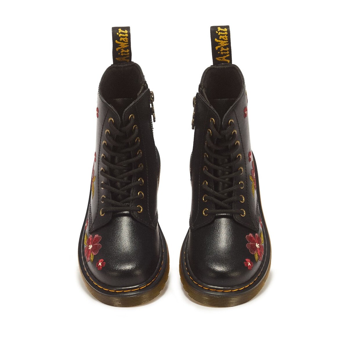Stivaletti in pelle con motivi floreali, 1460 Junior Lamper nero , DR. MARTENS