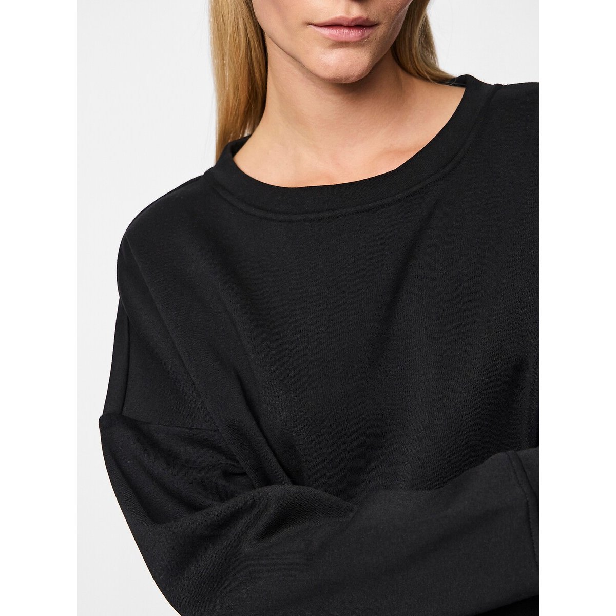 Crew Neck Sweatshirt black, PIECES