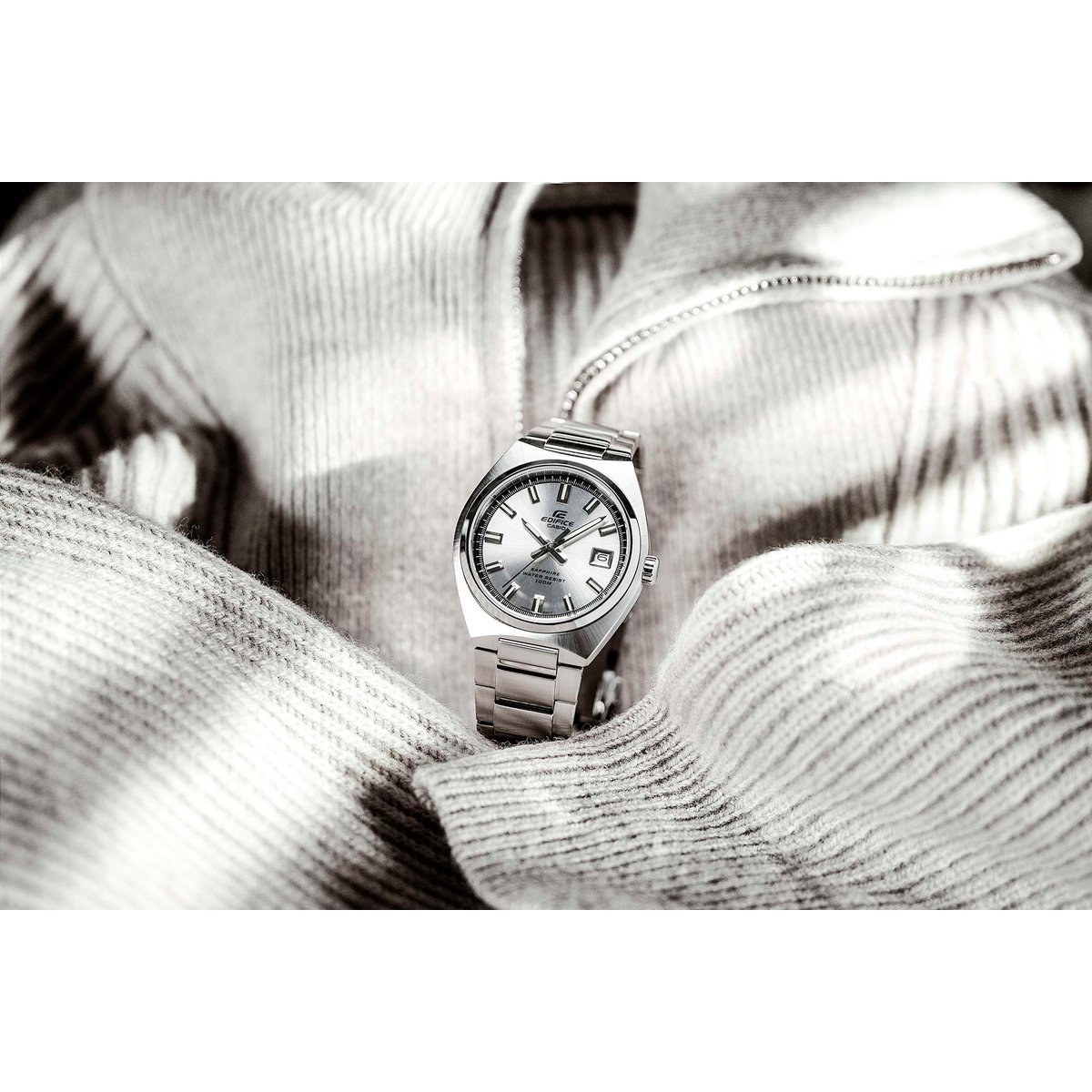 Montre Analogique EDIFICE argenté argenté argenté, CASIO