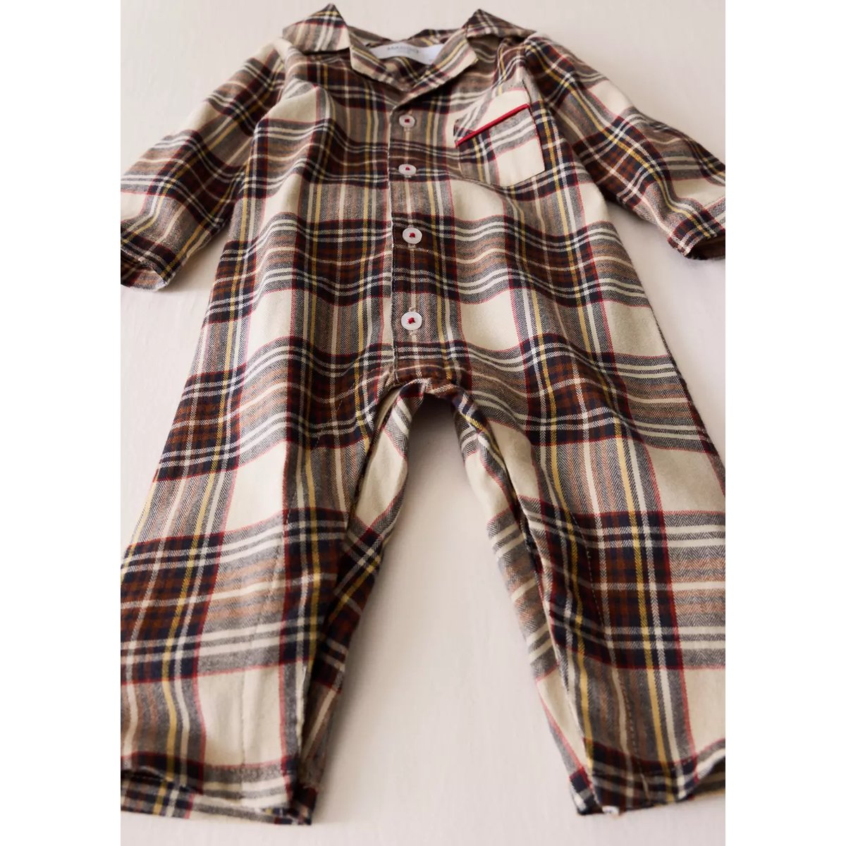 PYJAMA JUMPSUIT TARTON rouge, MANGO HOME