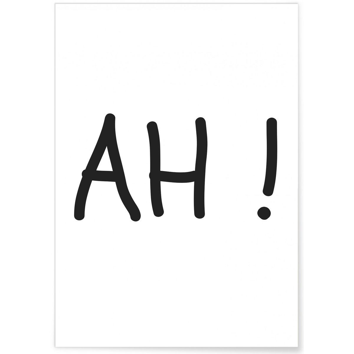 Poster Ah! blanc, L'AFFICHERIE