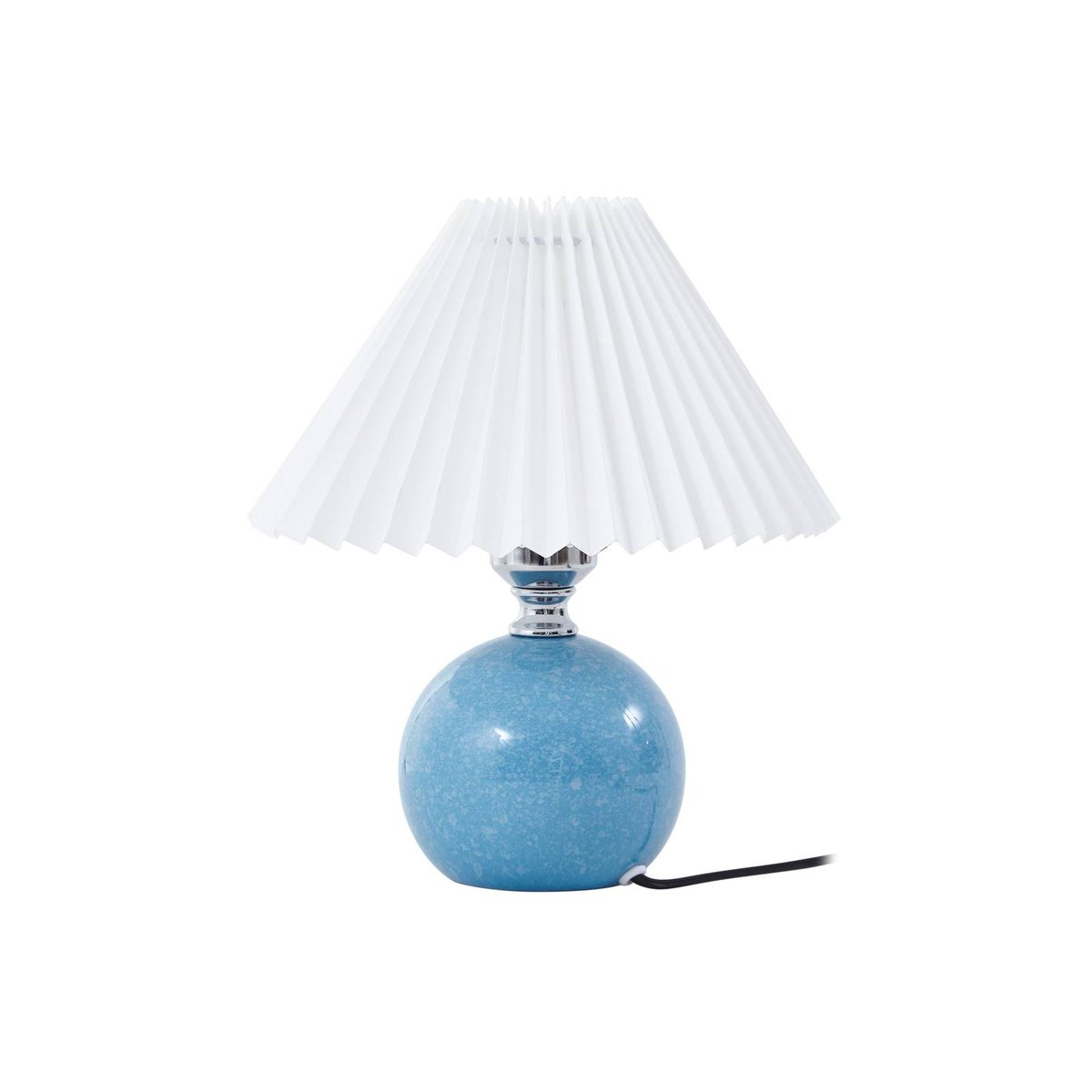 Lampe à poser en céramique scandinave crème, bleu, LINDBY