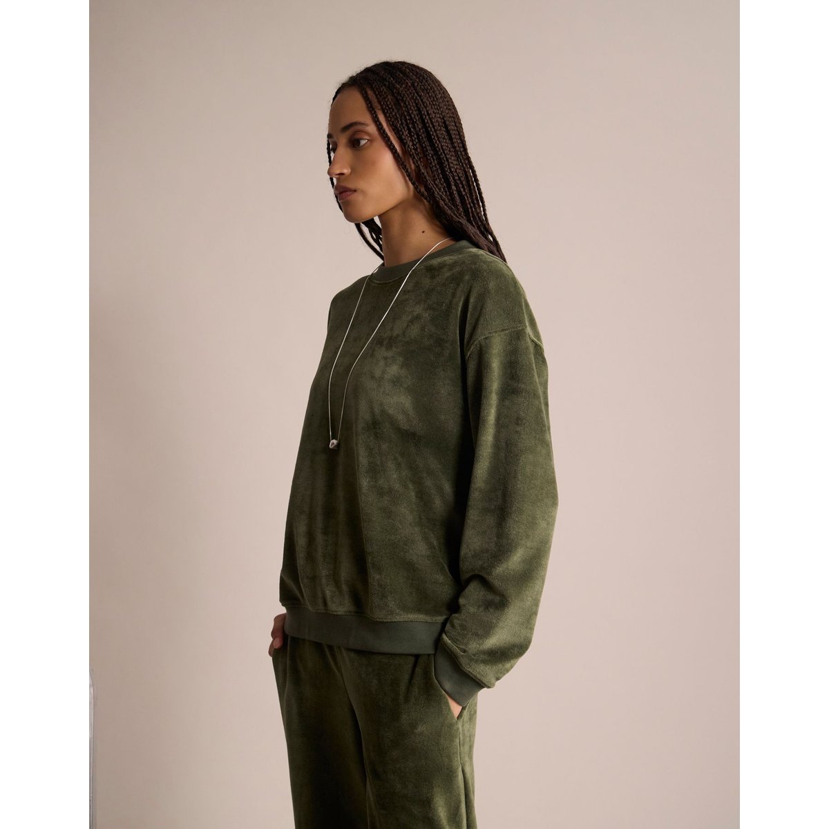 Sweatshirt Nath Ines de la Fressange Paris khaki, INES DE LA FRESSANGE PARIS