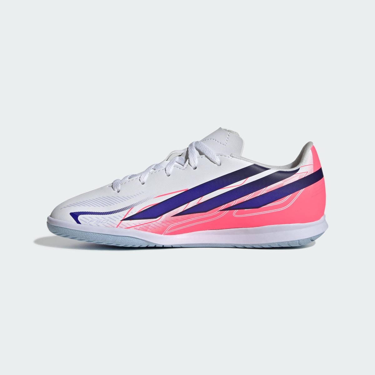 Chaussure De Football En Salle F50 Hyperfast Club Enfants Chaussure De Football En Salle F50 Hyperfast Club Enfants cloud white / solar purple / solar turbo, adidas Performance