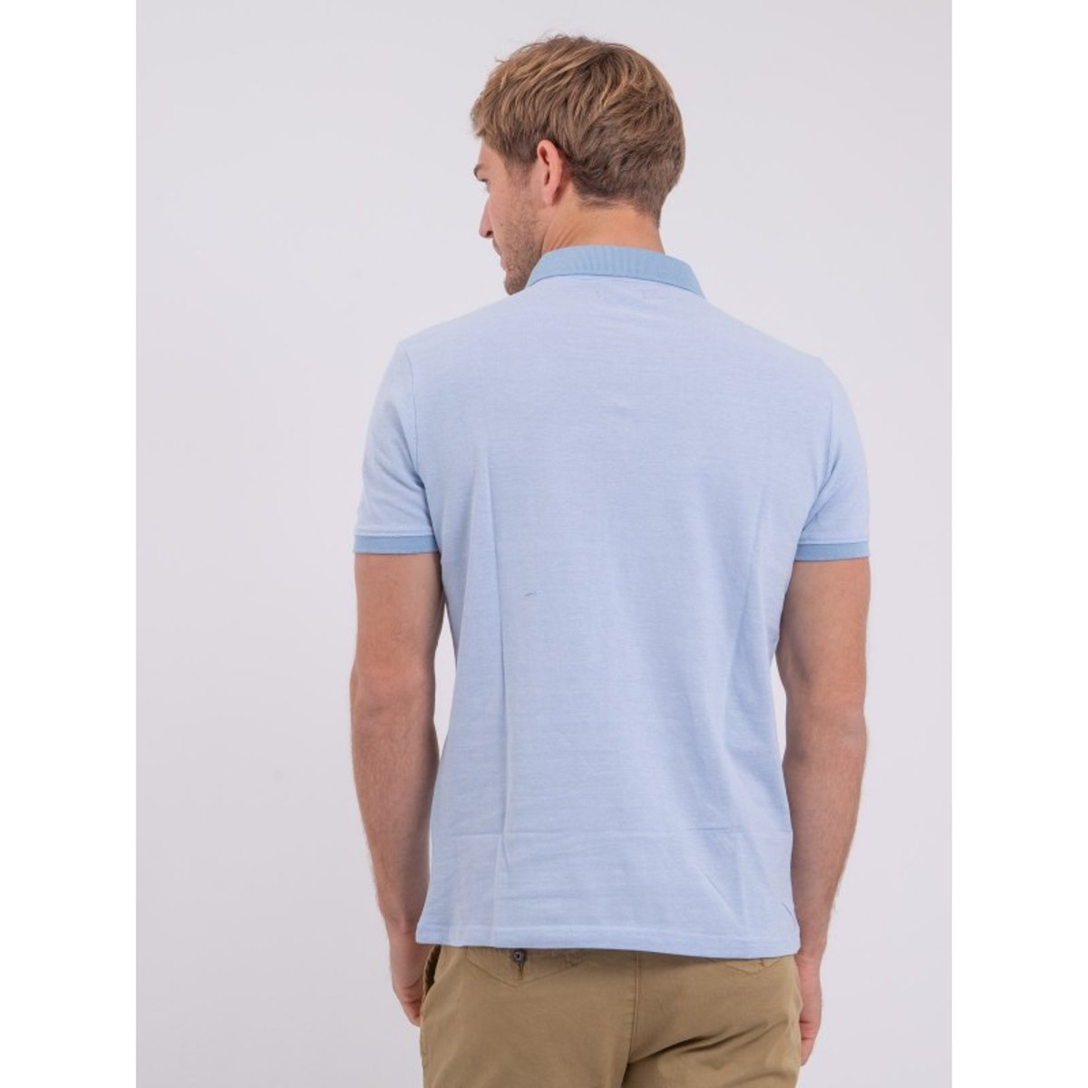 Polo Manches Courtes Pur Coton Pikto bleu, RITCHIE