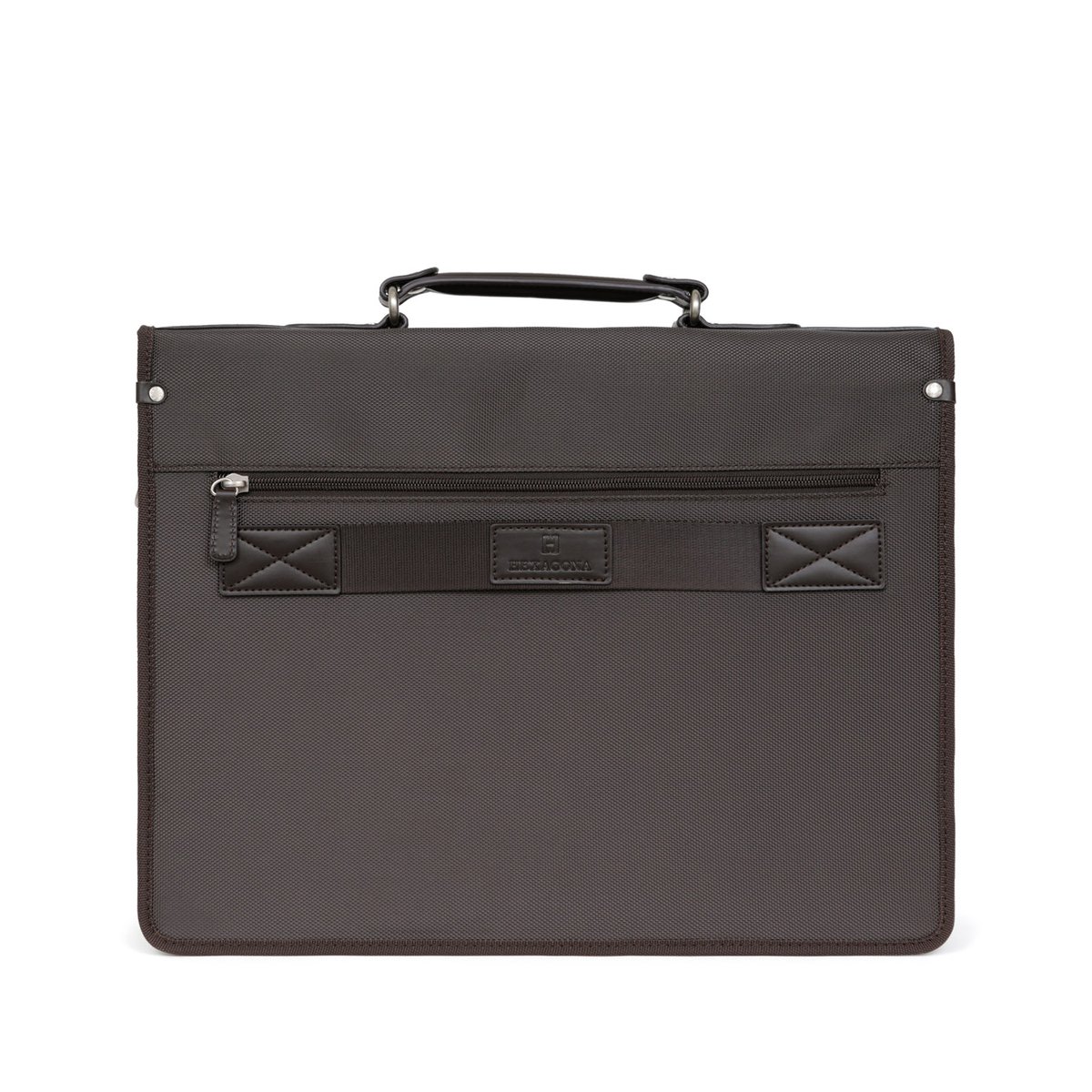Cartable  WORKER marron foncé, HEXAGONA