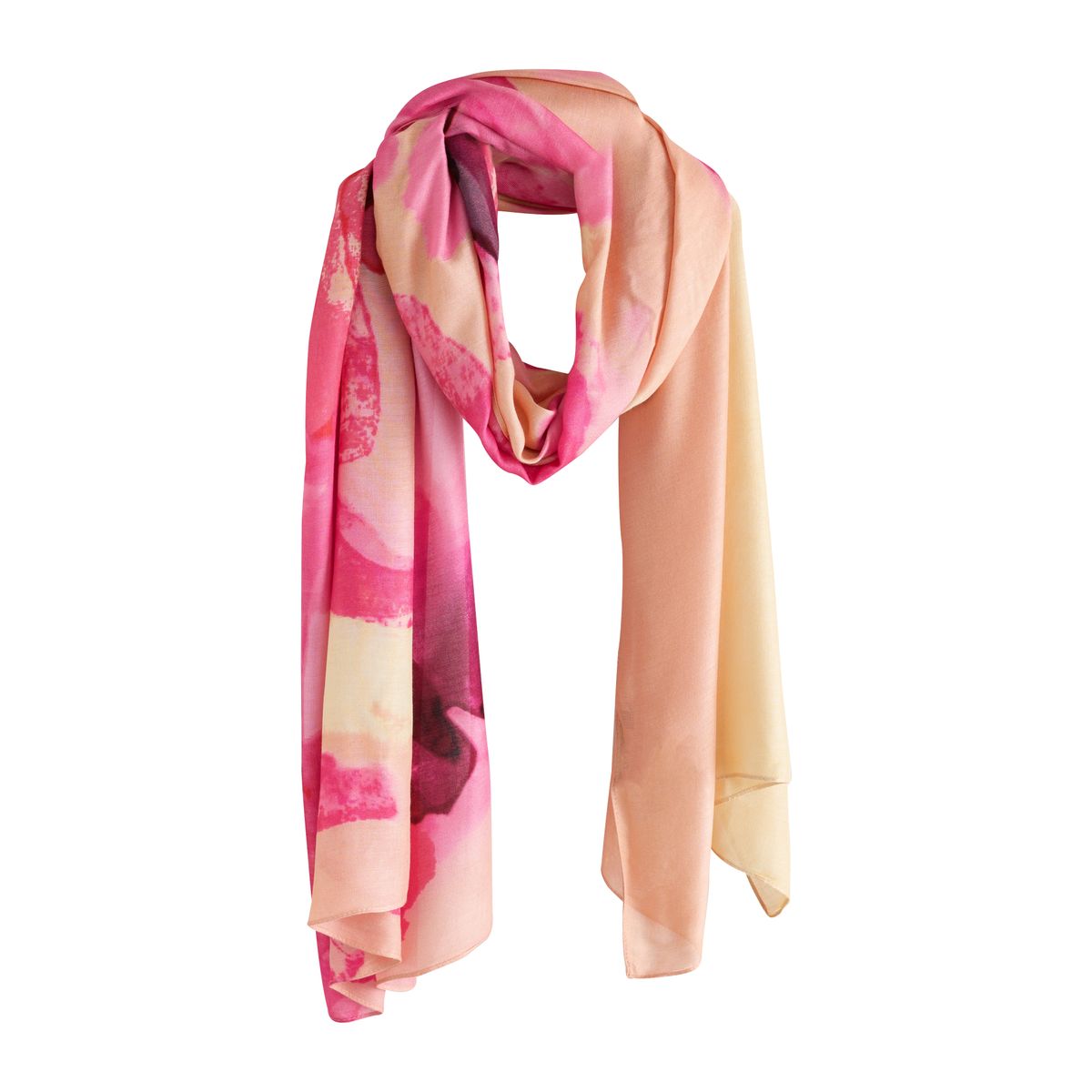 Écharpe légère motif floral rose/abricot, NEXT