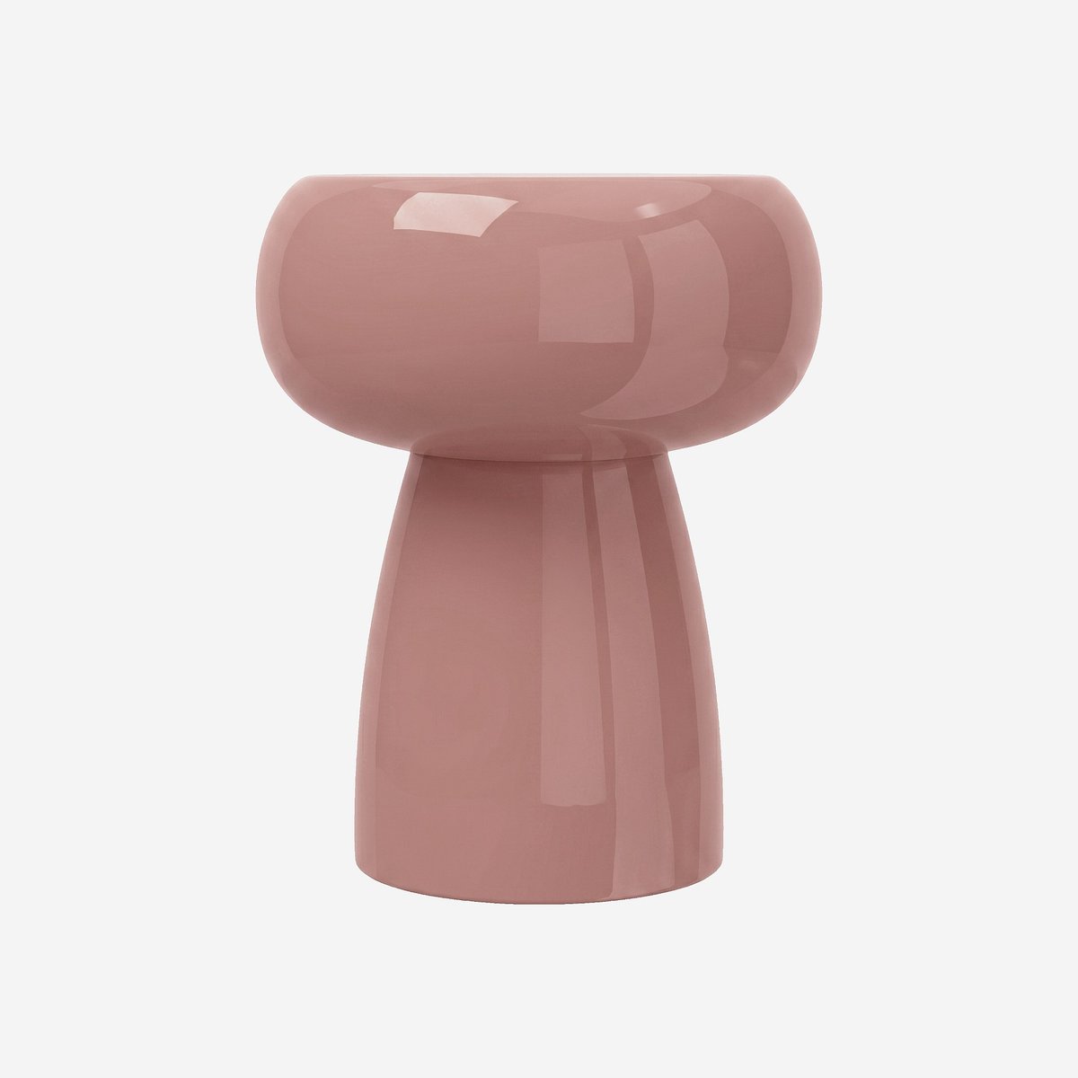 Table d'appoint en métal DONIA rose poudré, HABITAT