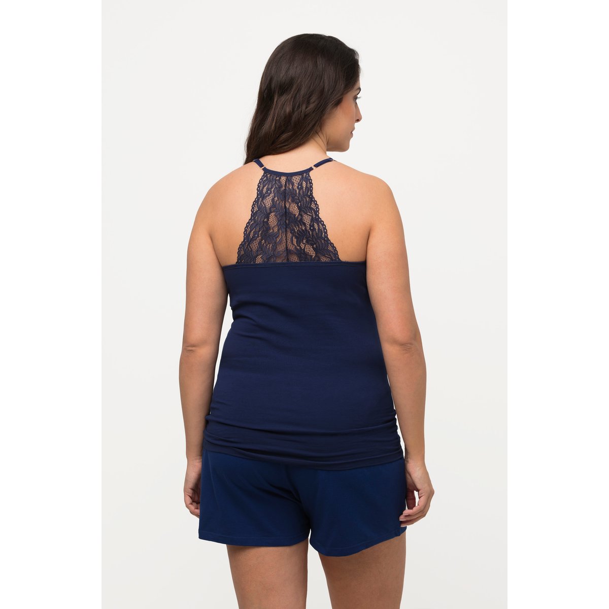 Maillot de corps avec dentelle, dos nageur encre, ULLA POPKEN