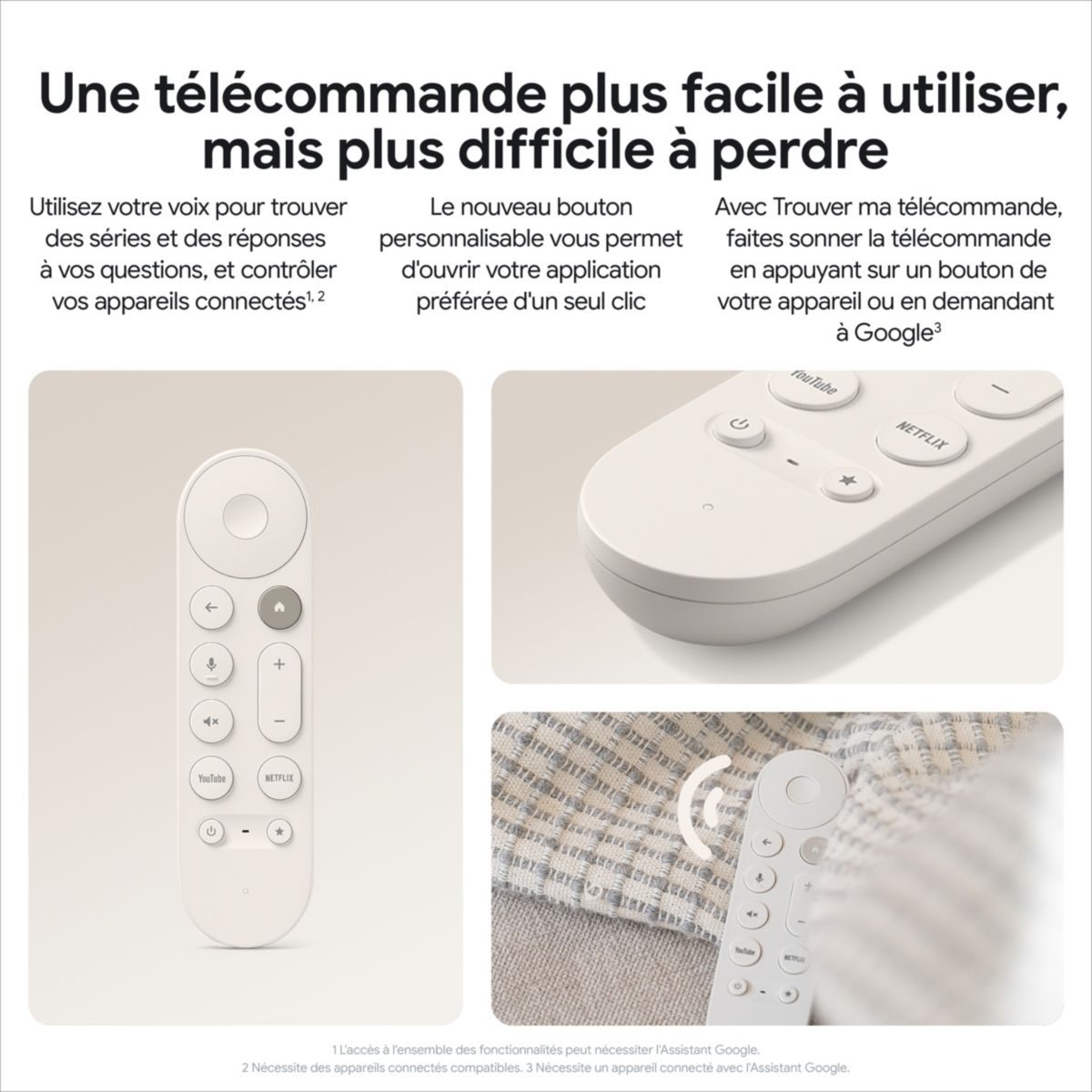 Passerelle multimédia TV Streamer 4K couleur unique, GOOGLE