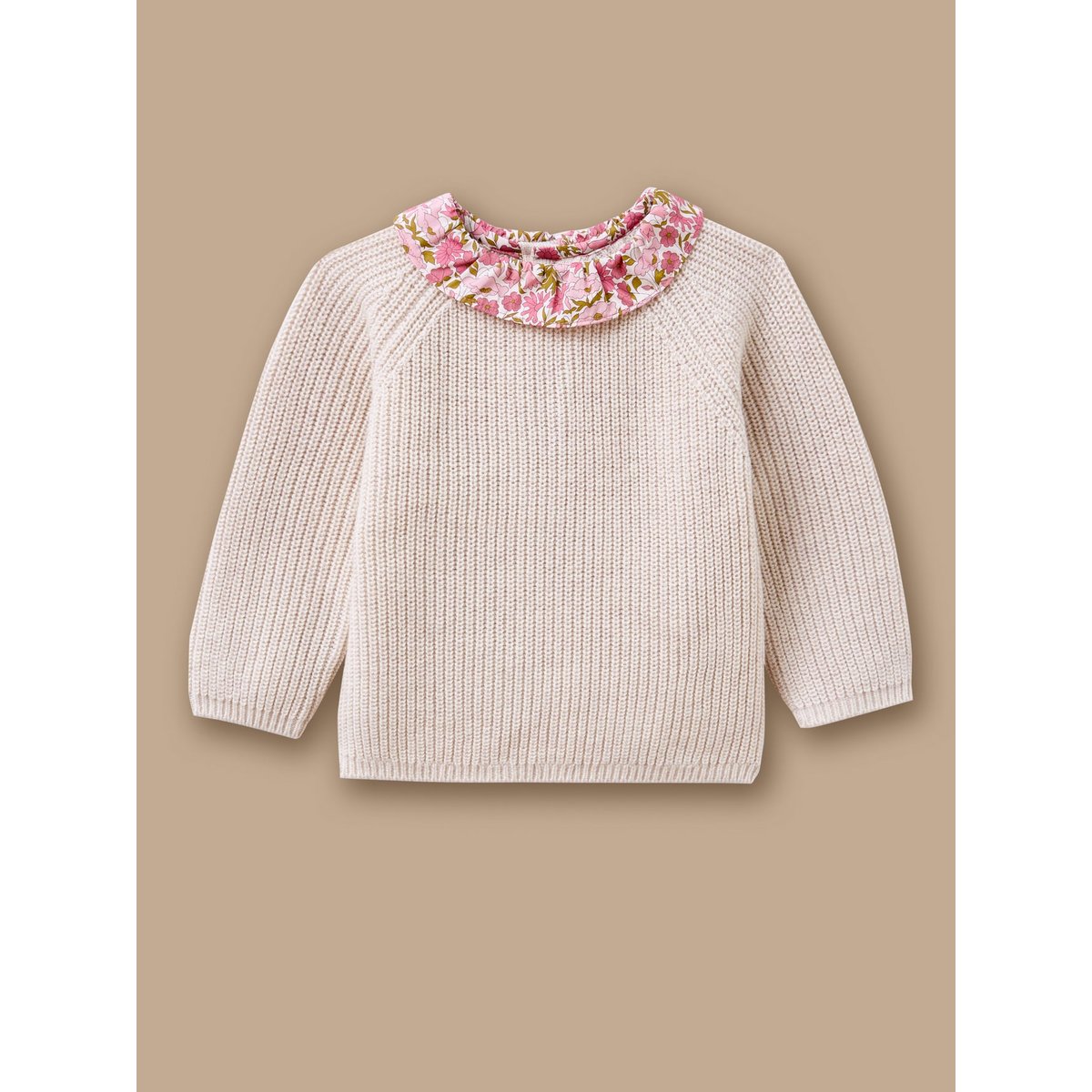 Pull col tissu Liberty liberty poppy and daisy, CYRILLUS