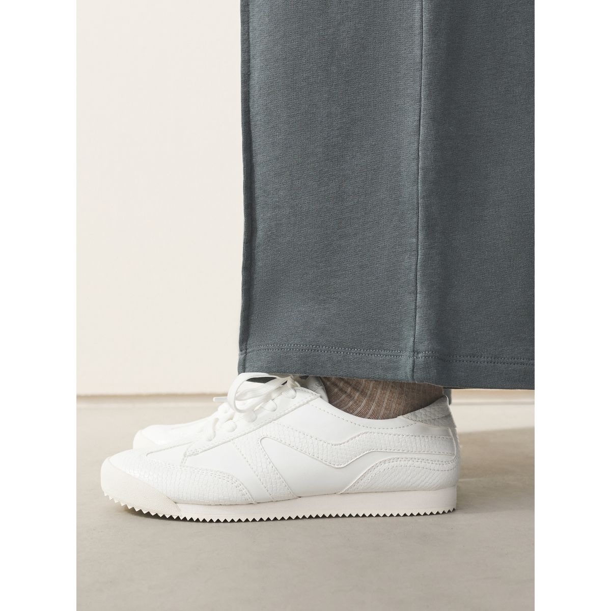 Baskets à lacets et rayures forever comfort® blanc, NEXT