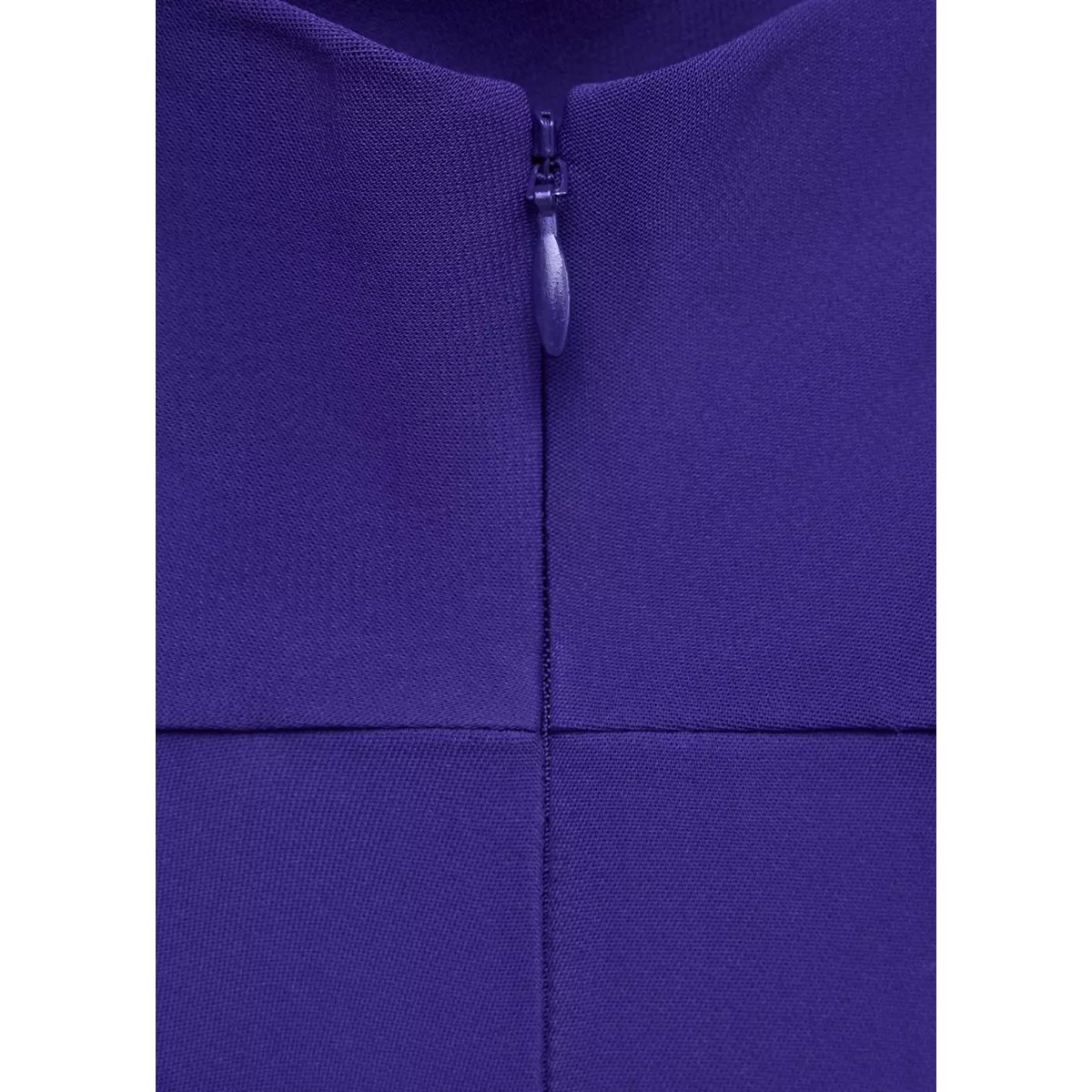Robe midi col montant bleu, MANGO